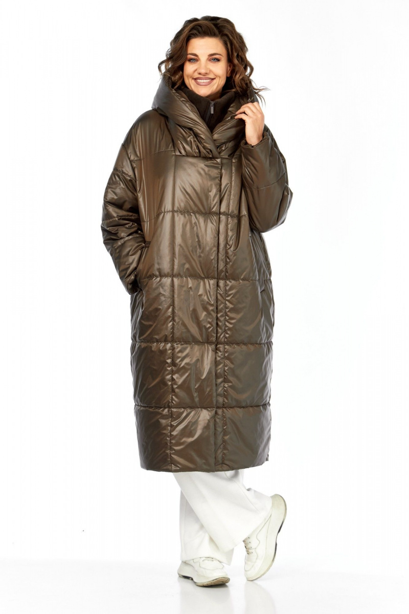 Женское пальто Диомант 2132 шоколад