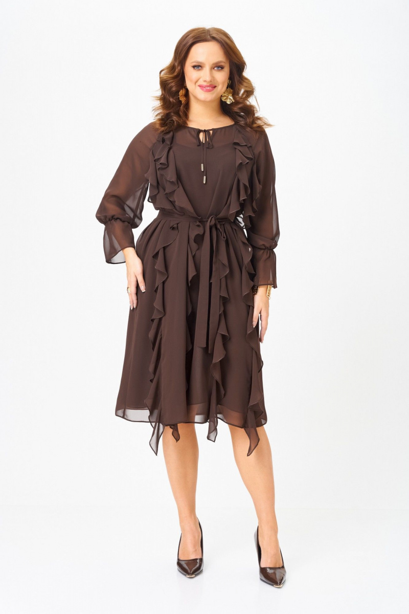 Платья БагираАнТа 1091 шоколад
