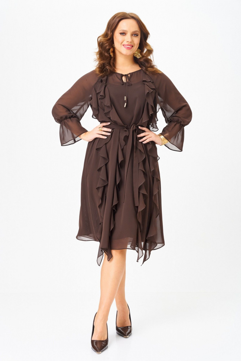 Платья БагираАнТа 1091 шоколад