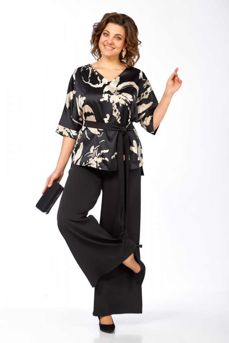 Брючный комплект БагираАнТа 1092 черный