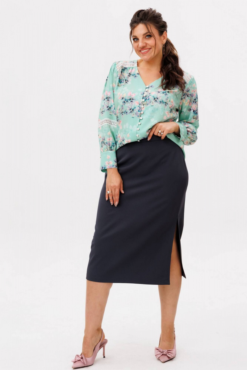 Юбки Anelli 1648 грифельный_силуэт