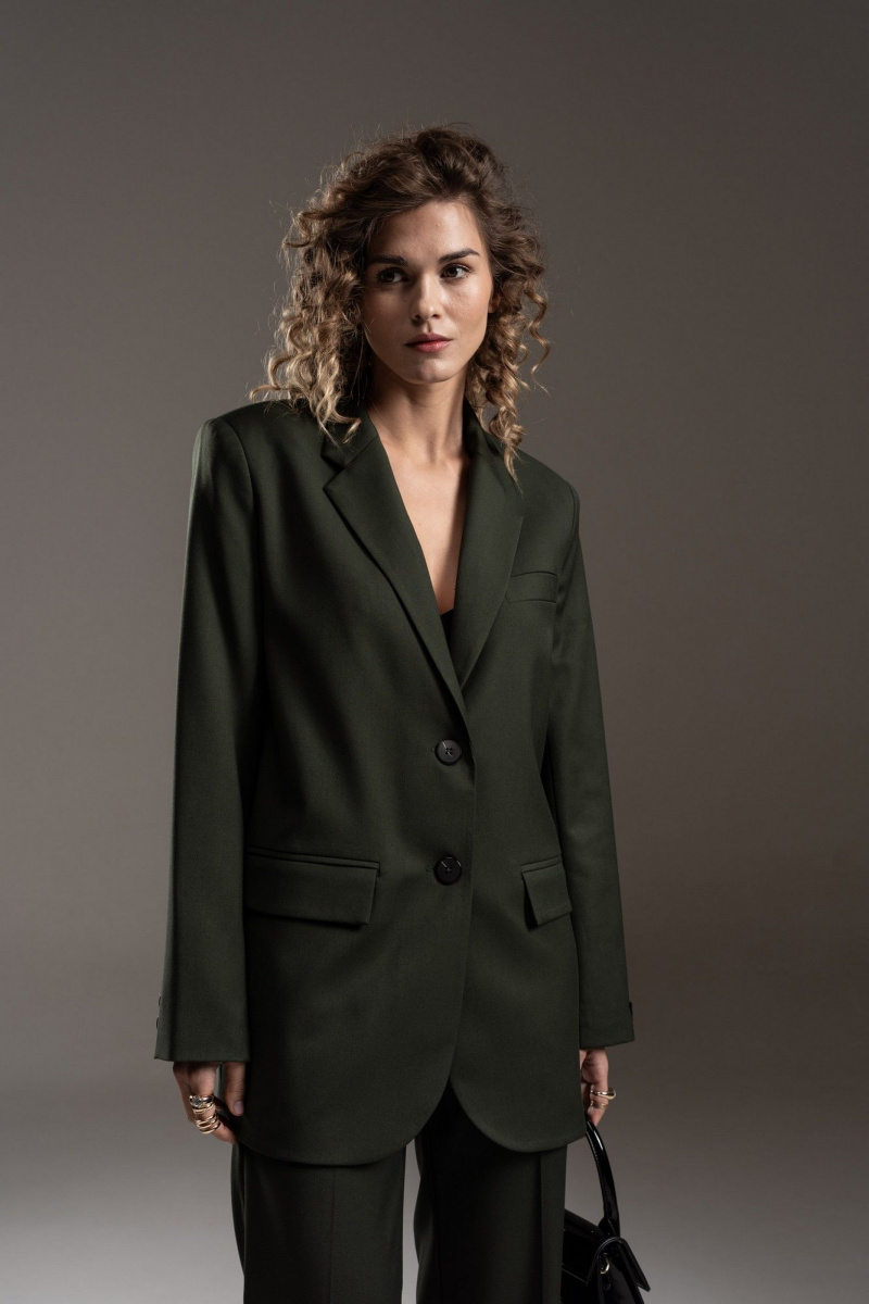 Брючный костюм SILVERSPICE S-1311 зеленый