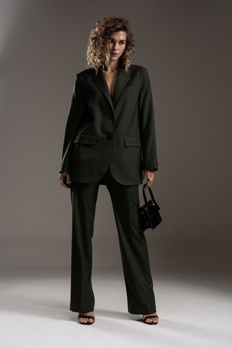 Брючный костюм SILVERSPICE S-1311 зеленый