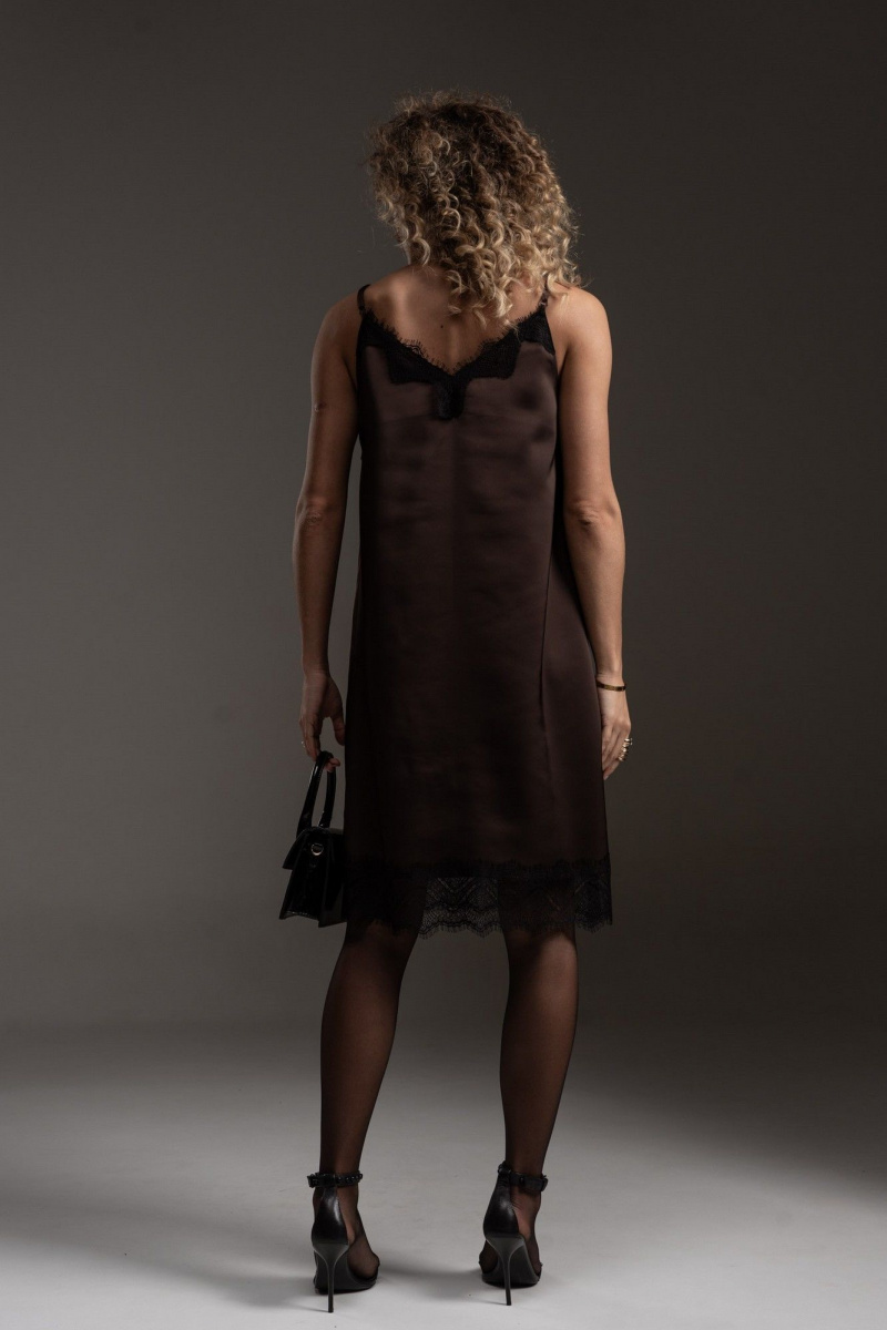 Платья SILVERSPICE S-5539 шоколад