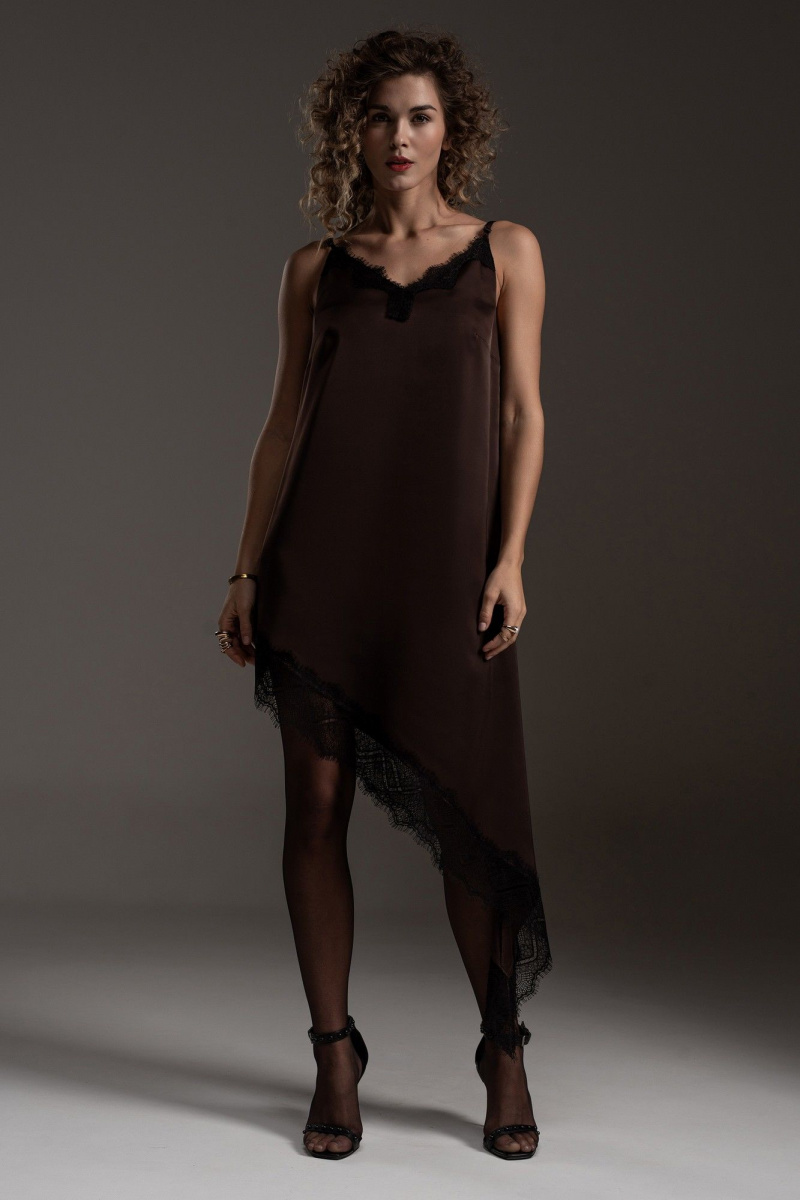 Платья SILVERSPICE S-5540 шоколад