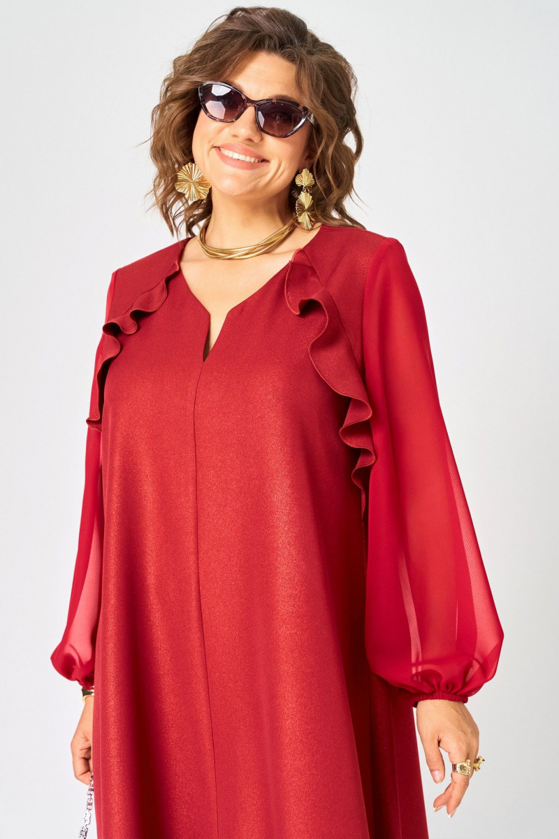 Платья EVA GRANT 7322А красный