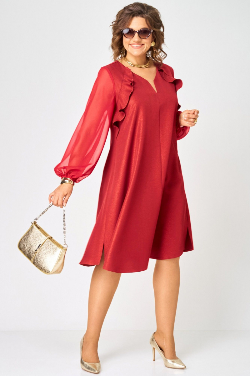 Платья EVA GRANT 7322А красный