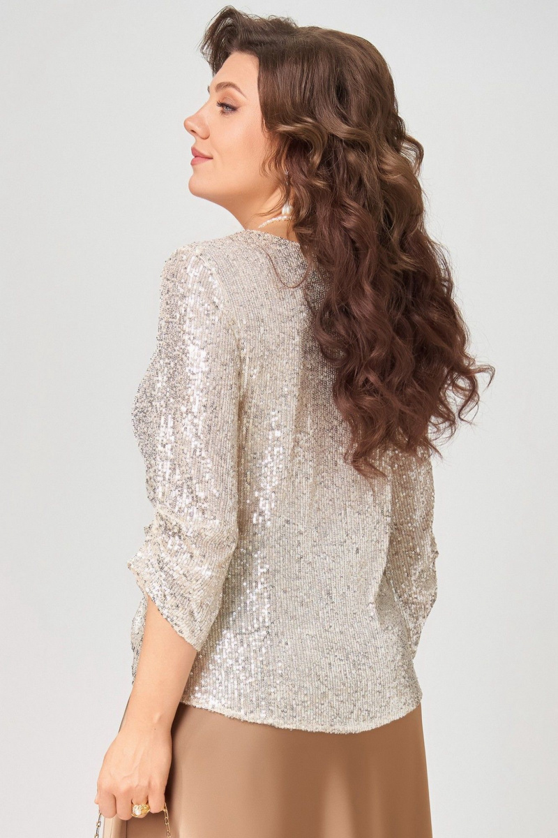Комплект с блузой Fita 20781 золотисто-бежевый
