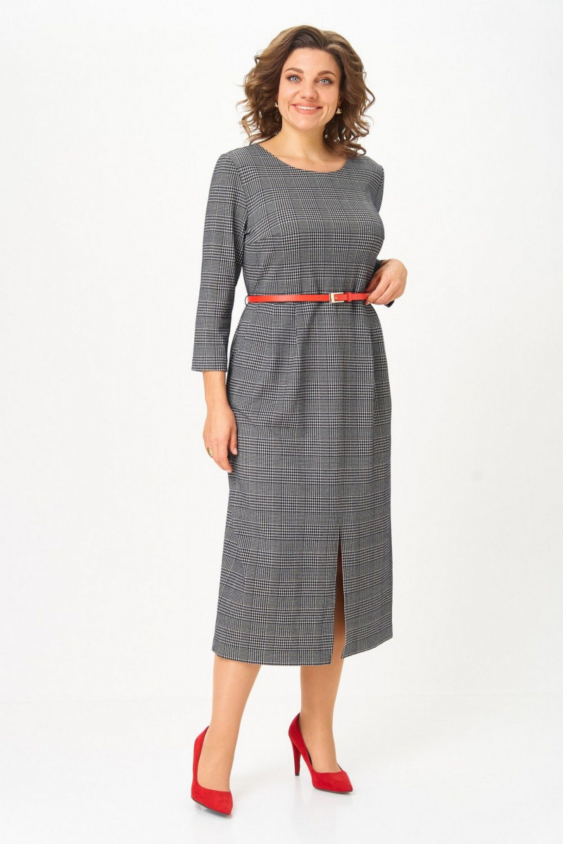 Платья Svetlana-Style 2166 серый_клетка