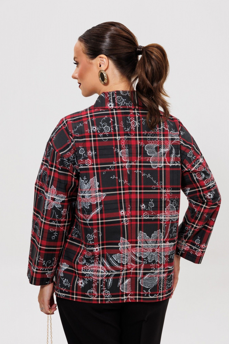 Брючный костюм Mubliz 308 клетка-черный