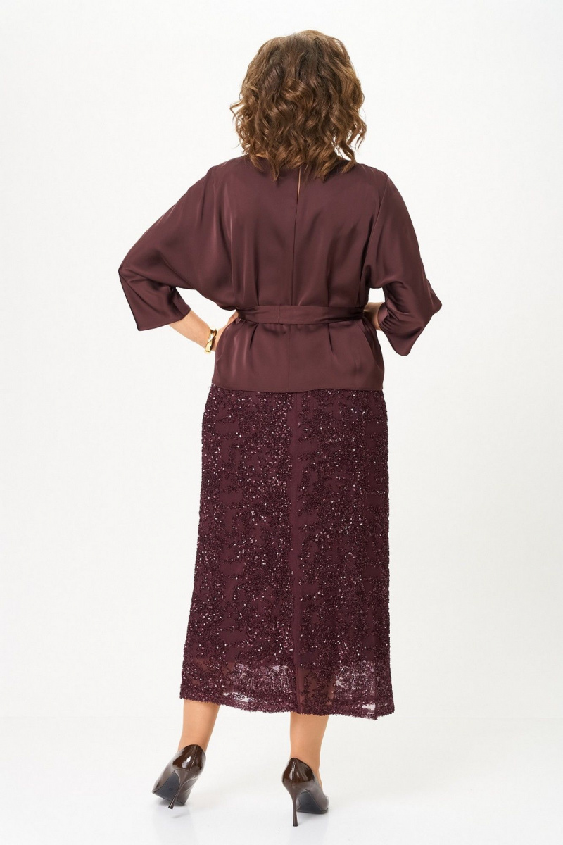 Юбочный комплект Koketka i K 1334 бордовый