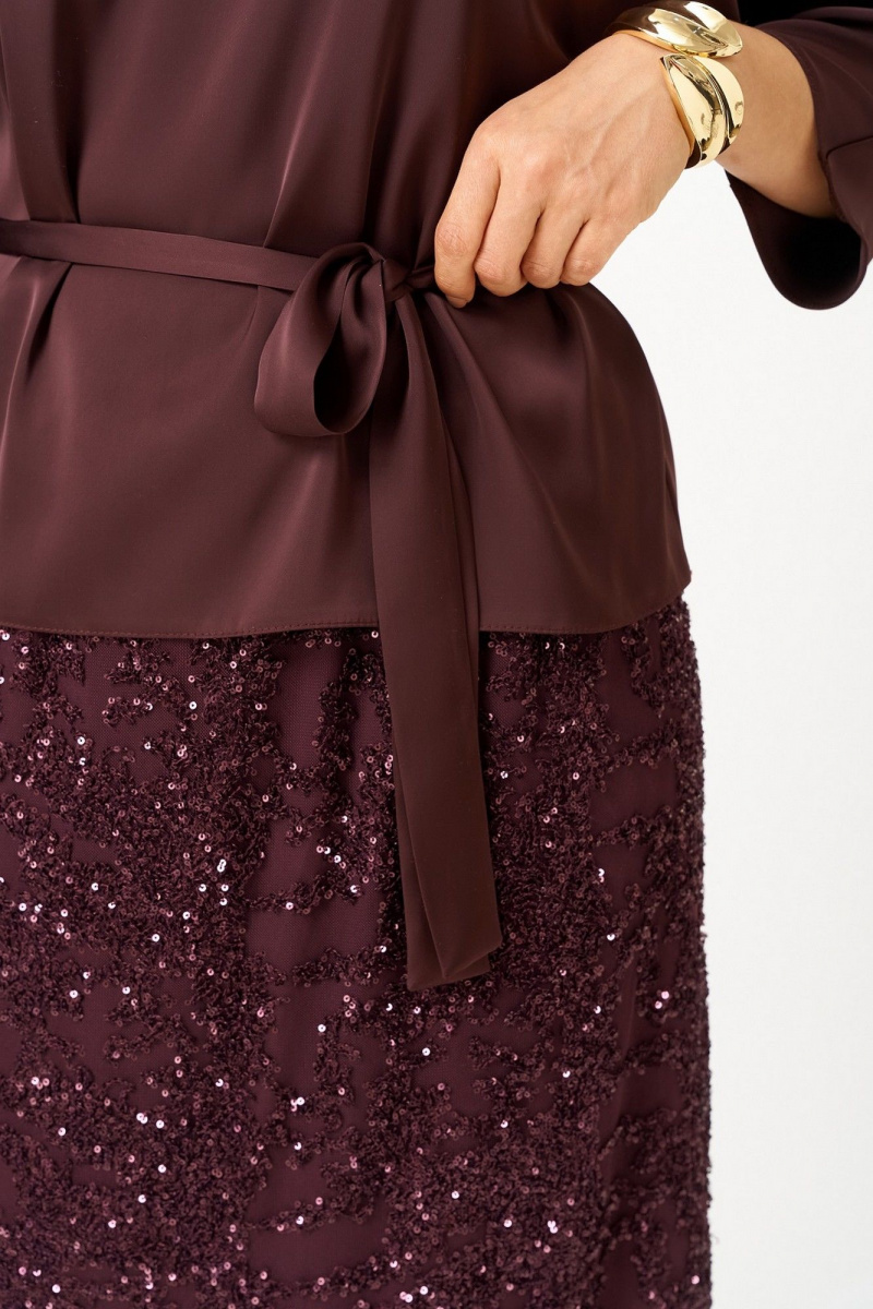 Юбочный комплект Koketka i K 1334 бордовый