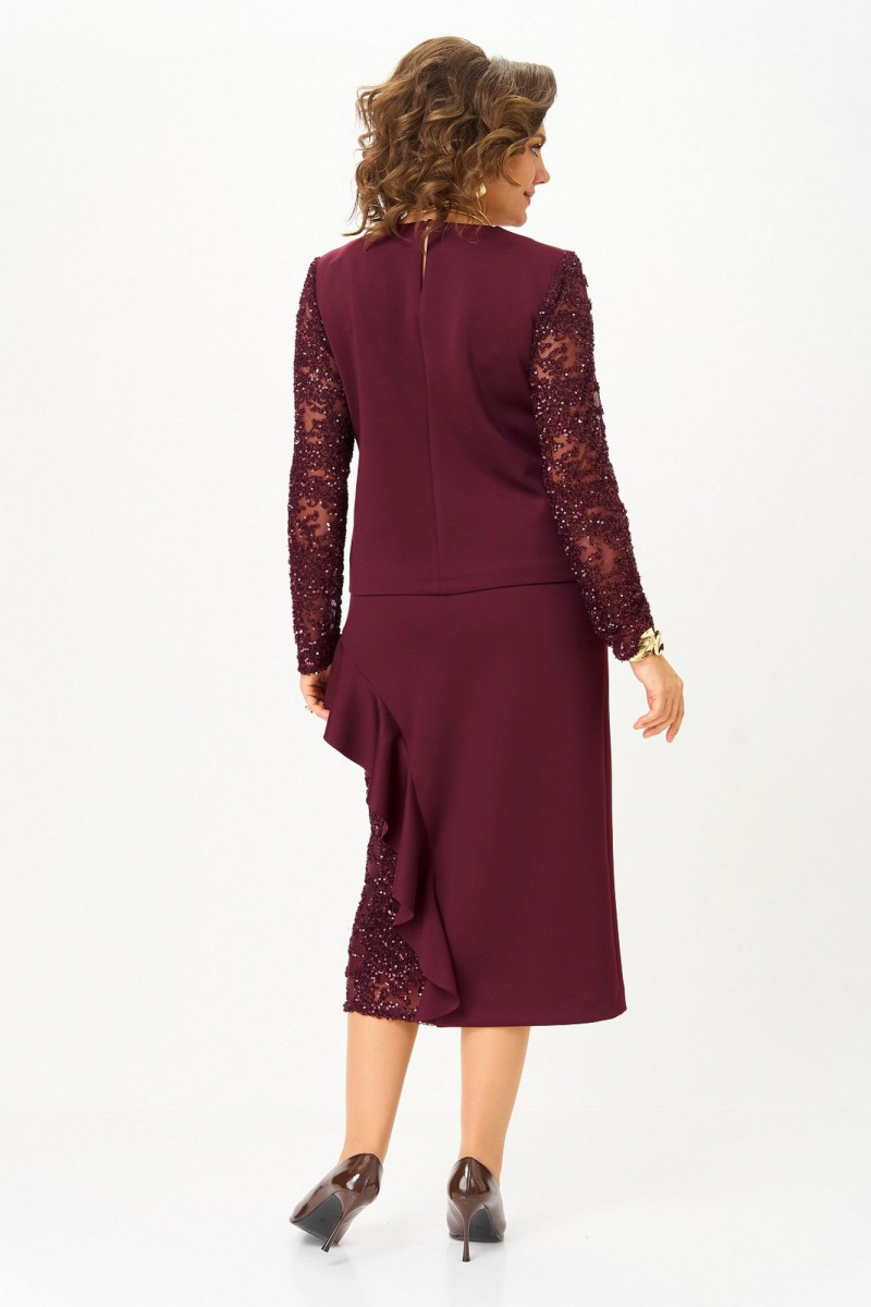 Юбочный комплект Koketka i K 1336 бордовый