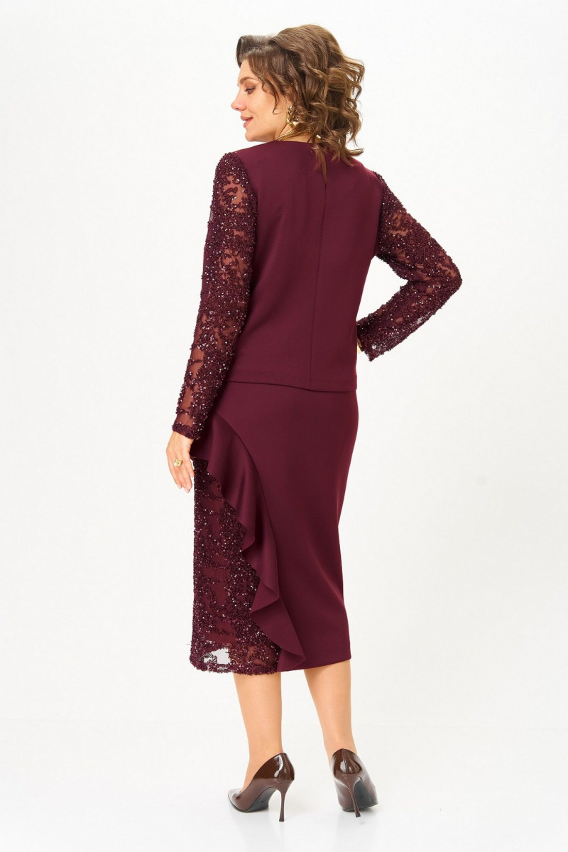 Юбочный комплект Koketka i K 1336 бордовый