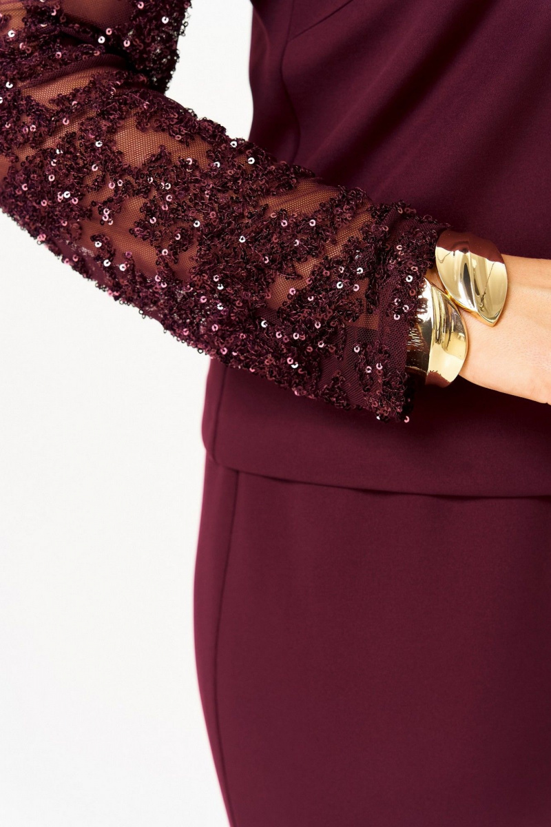 Юбочный комплект Koketka i K 1336 бордовый