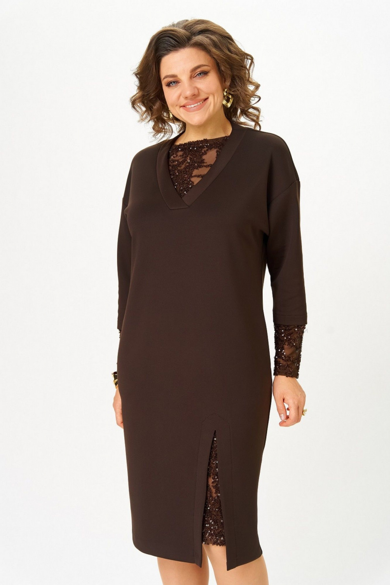 Платья Koketka i K 1337 коричневый