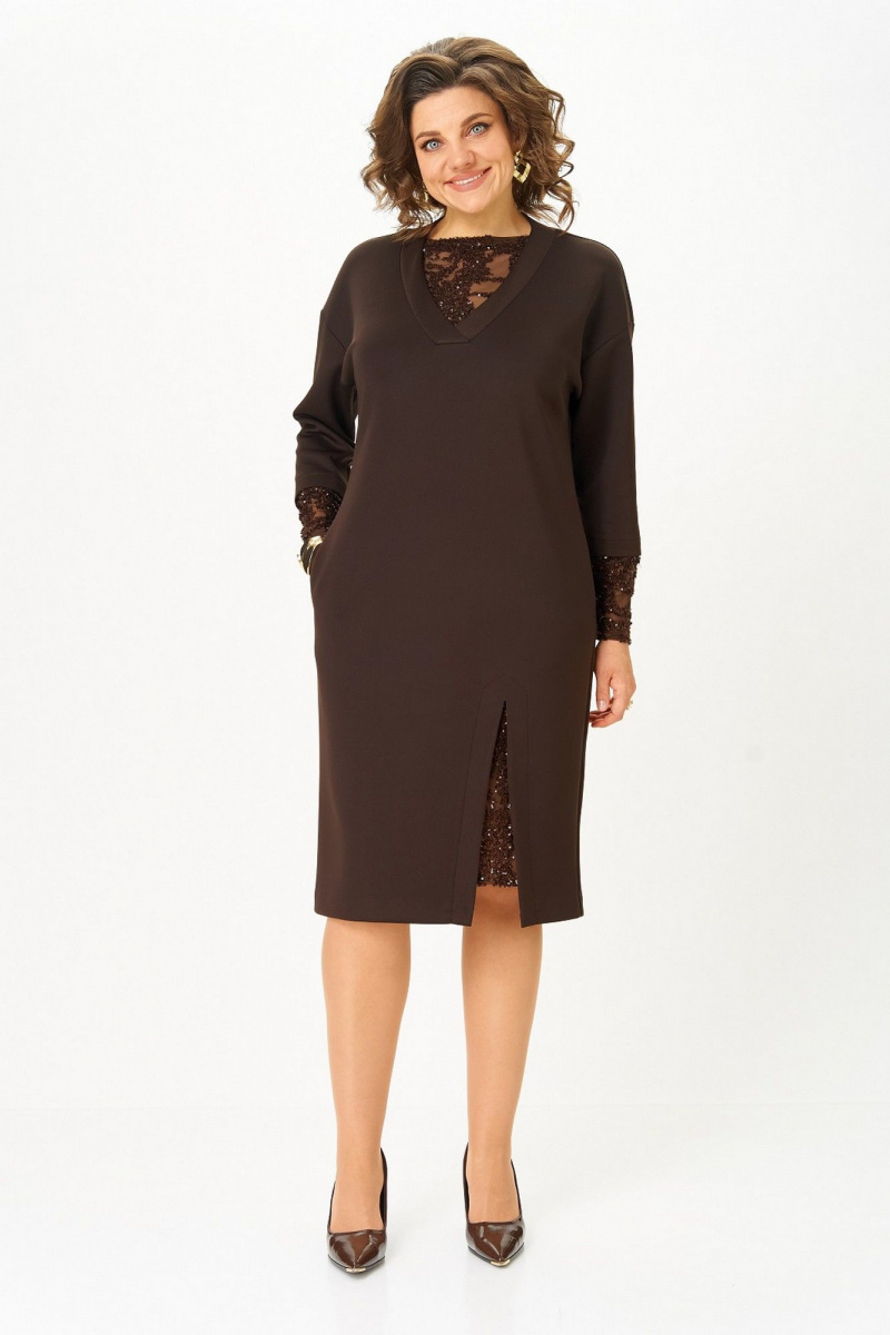 Платья Koketka i K 1337 коричневый