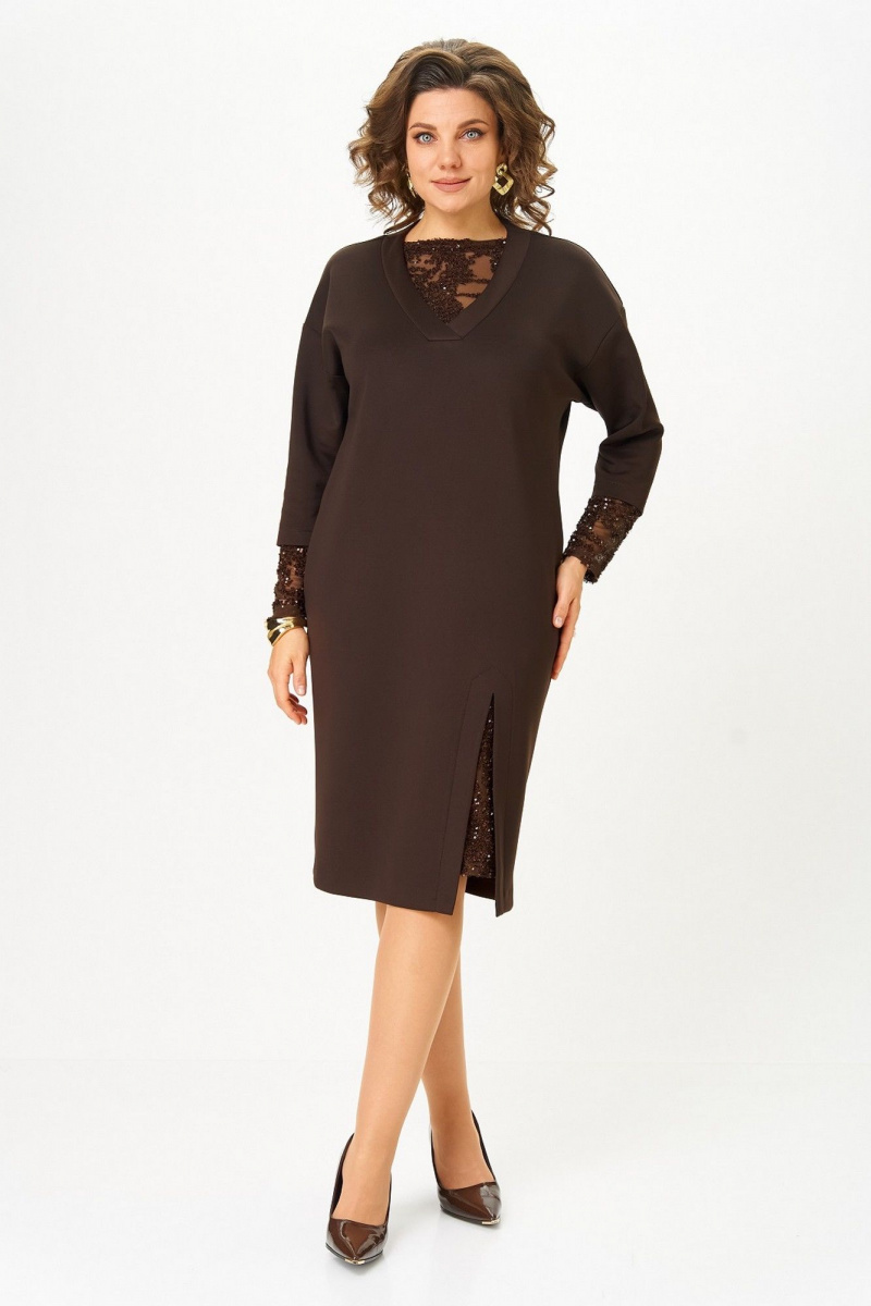 Платья Koketka i K 1337 коричневый