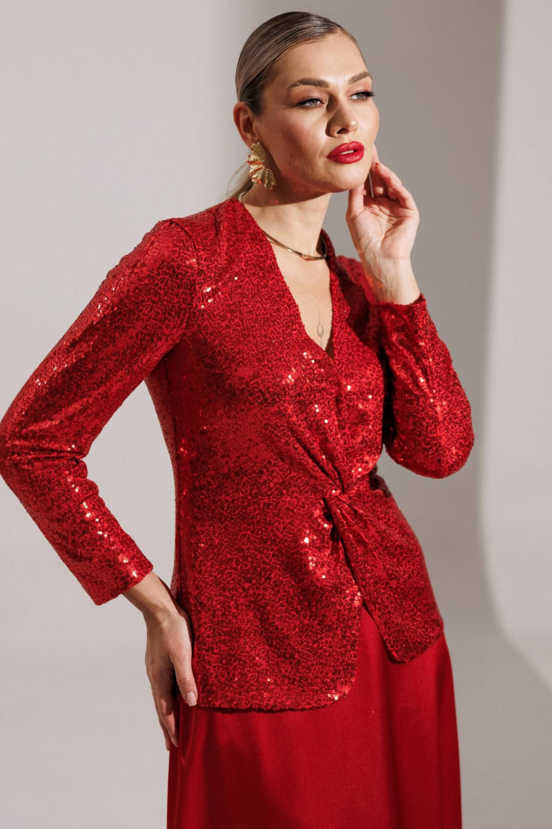 Юбочный костюм Мода Юрс 25-2881 красный