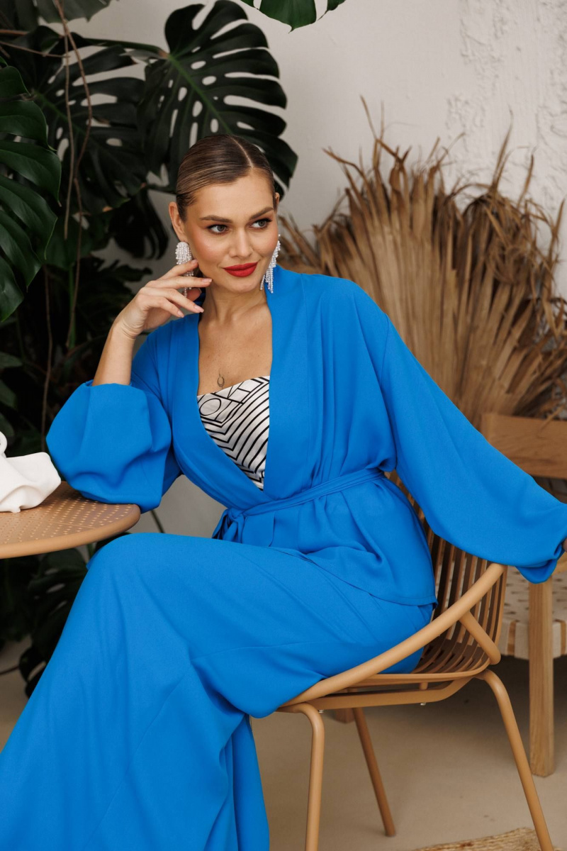 Брючный комплект Anastasia м-1063.1 васильковый