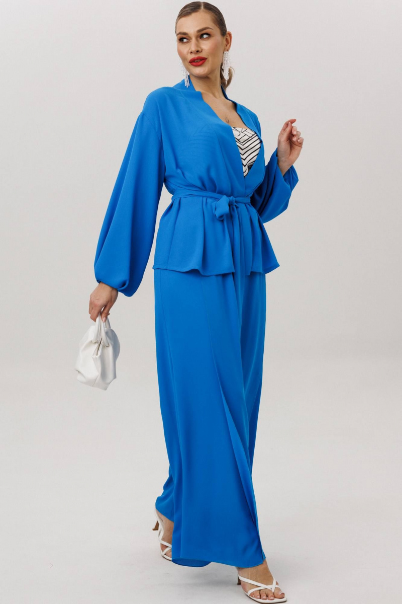 Брючный комплект Anastasia м-1063.1 васильковый