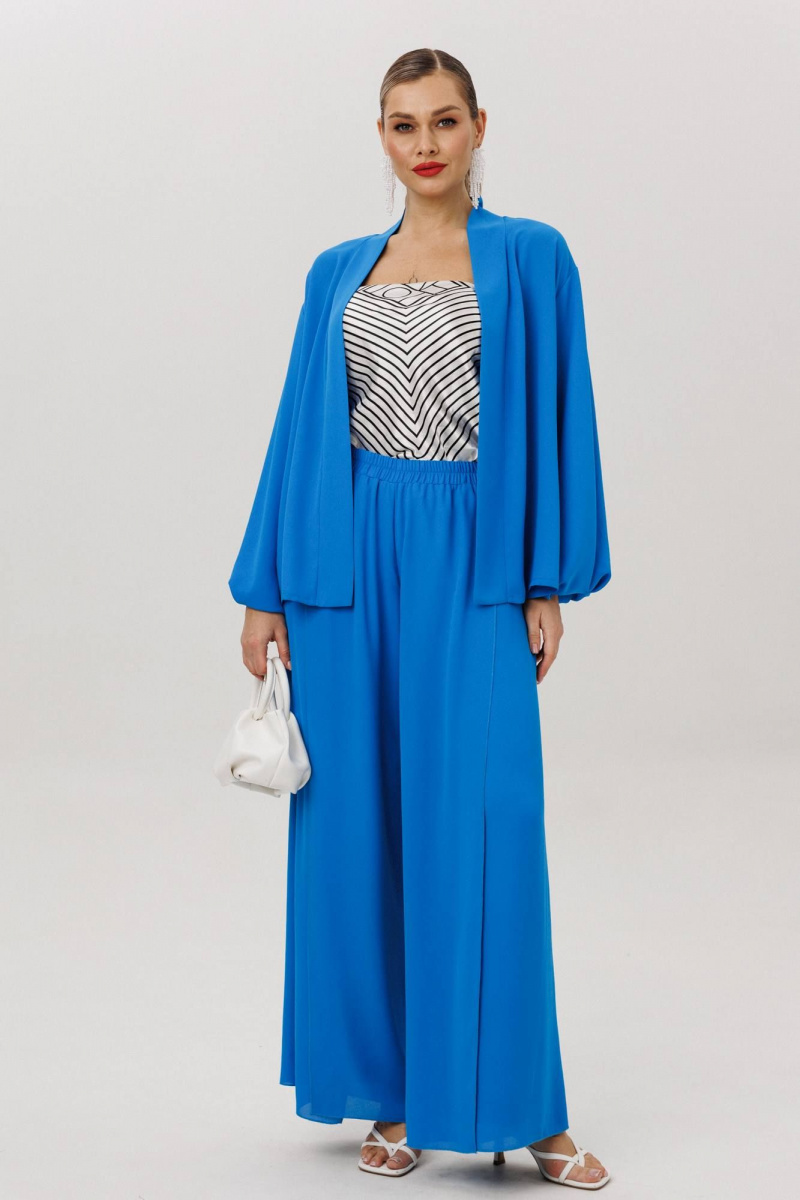 Брючный комплект Anastasia м-1063.1 васильковый