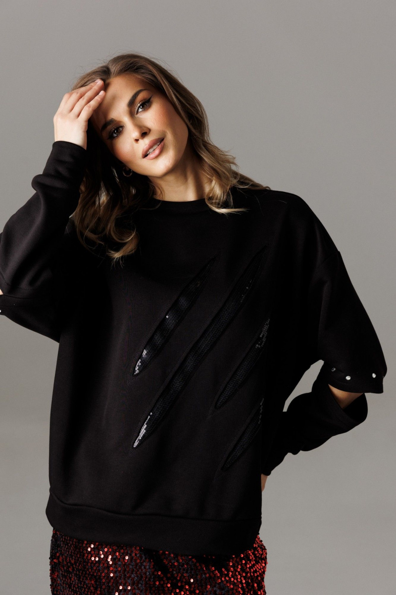 Юбочный комплект Ларс Стиль 1188 черный-красный