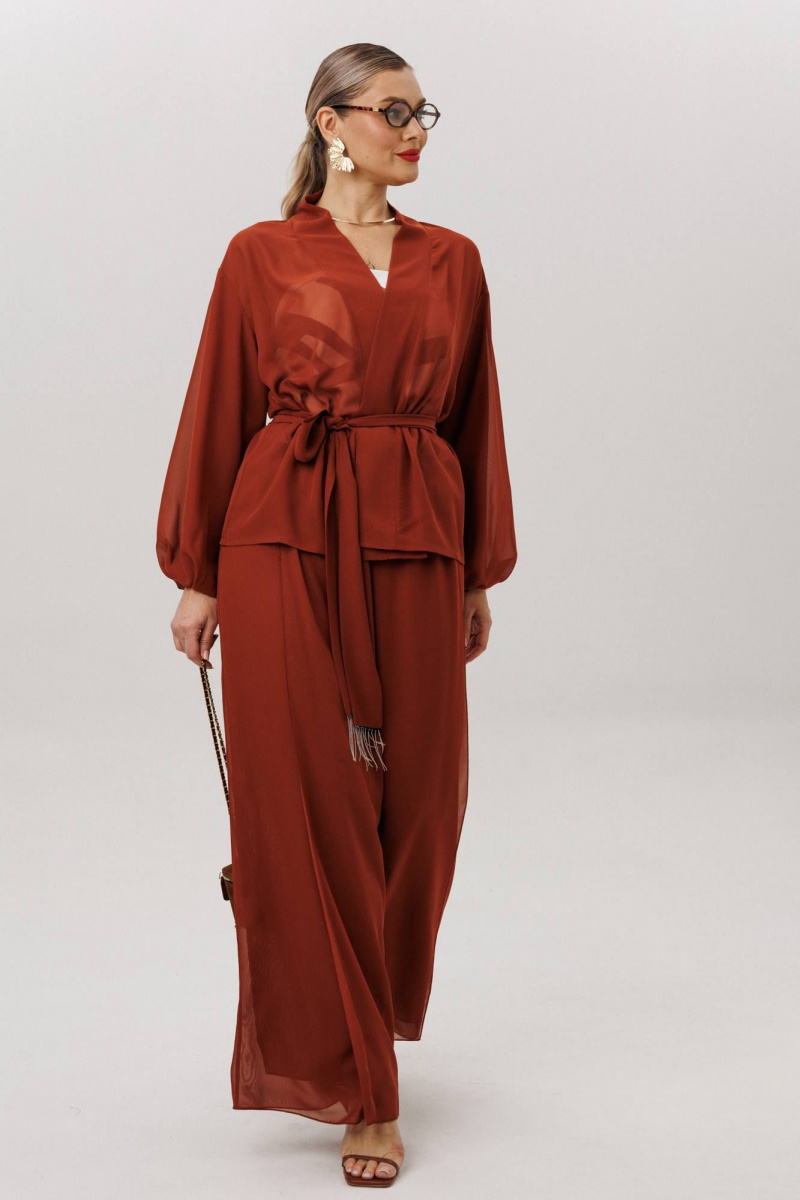 Брючный комплект Anastasia м-1063.1 табачный