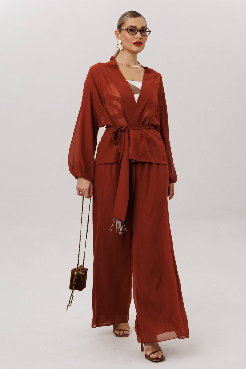 Брючный комплект Anastasia м-1063.1 табачный