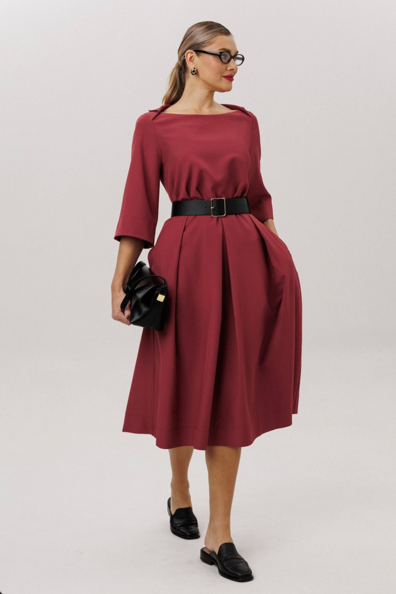 Платья Anastasia м-1108.4 брусника