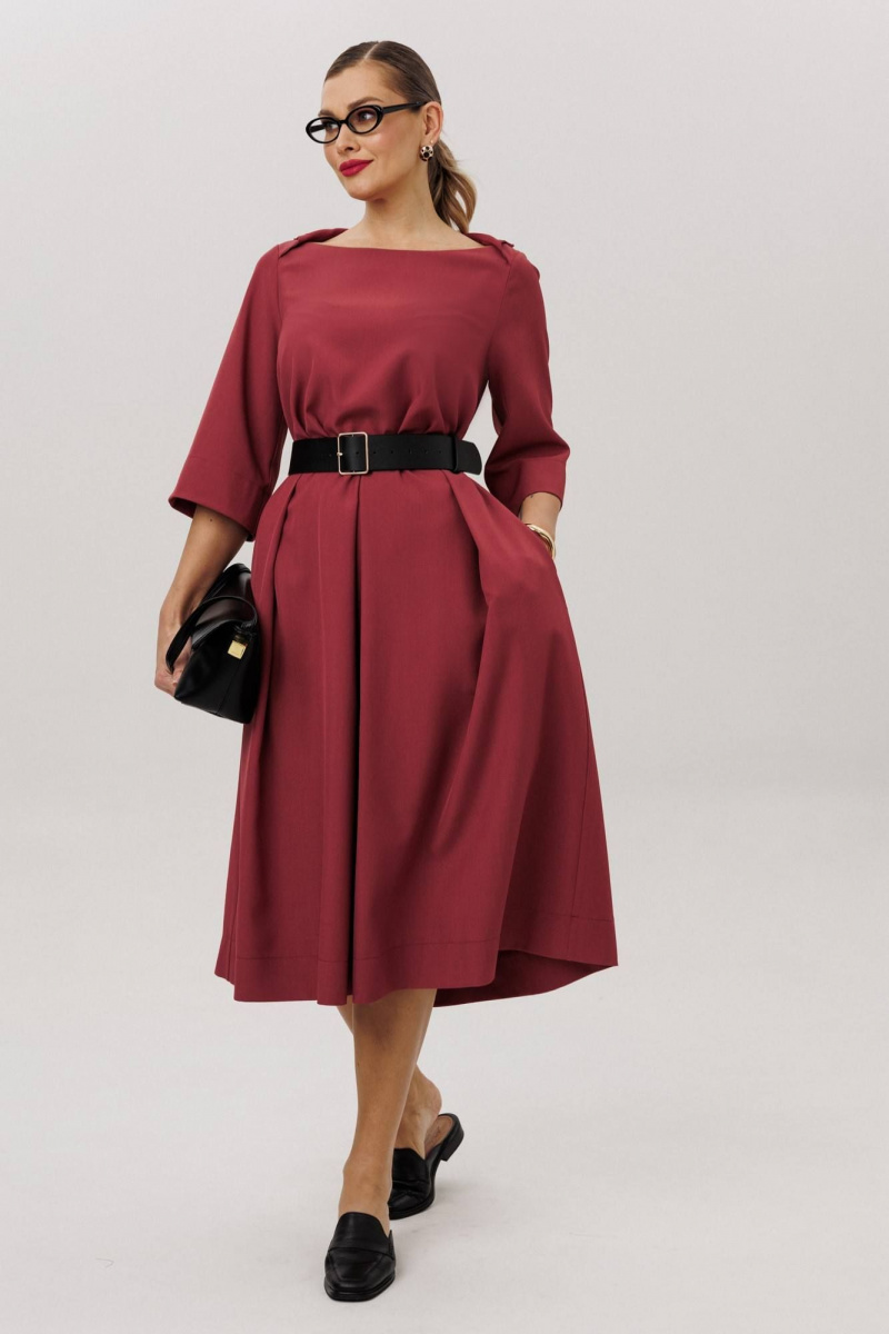 Платья Anastasia м-1108.4 брусника