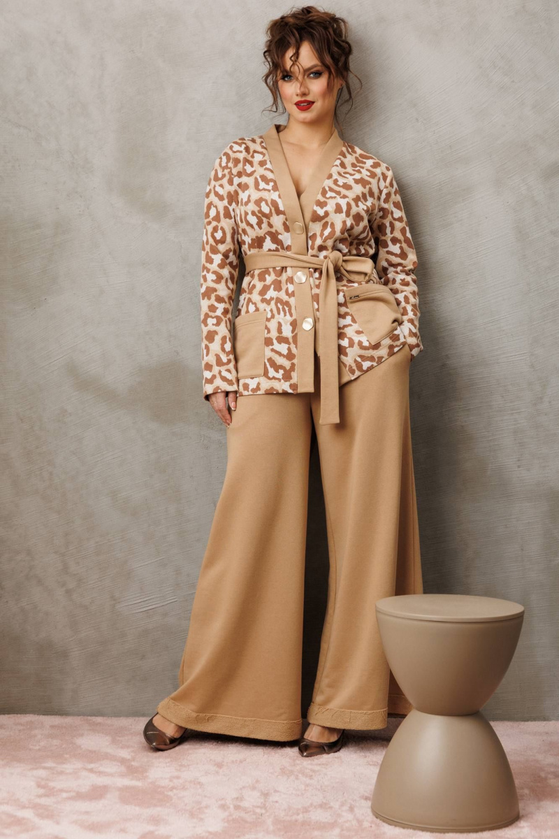 Брючный комплект Anastasia м-1292.1 бежевый