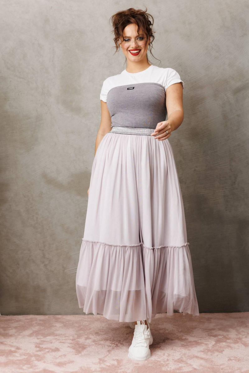 Юбки Anastasia м-1296 французский серый