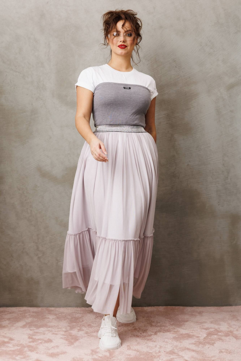 Юбки Anastasia м-1296 французский серый