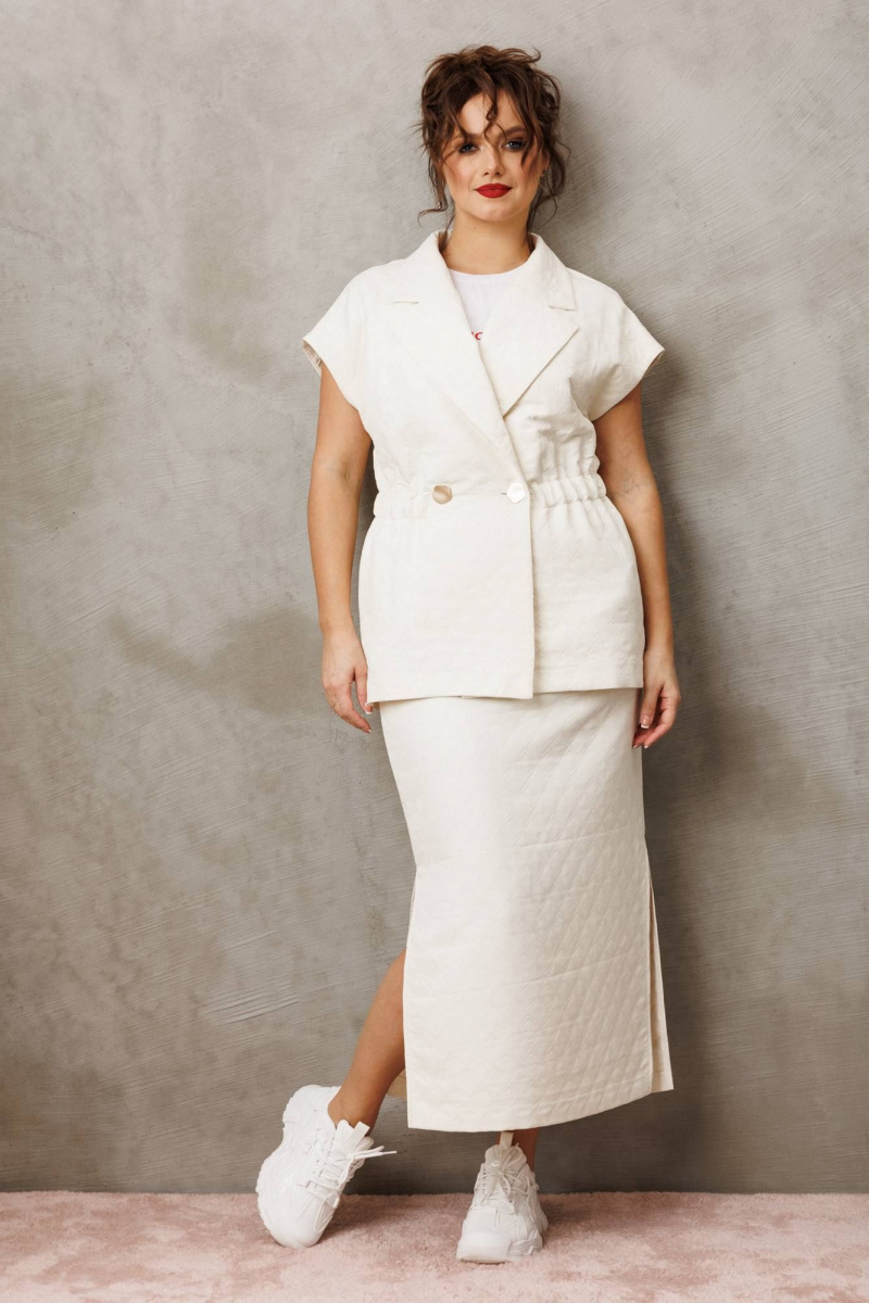 Юбочный комплект Anastasia м-1305 молочный