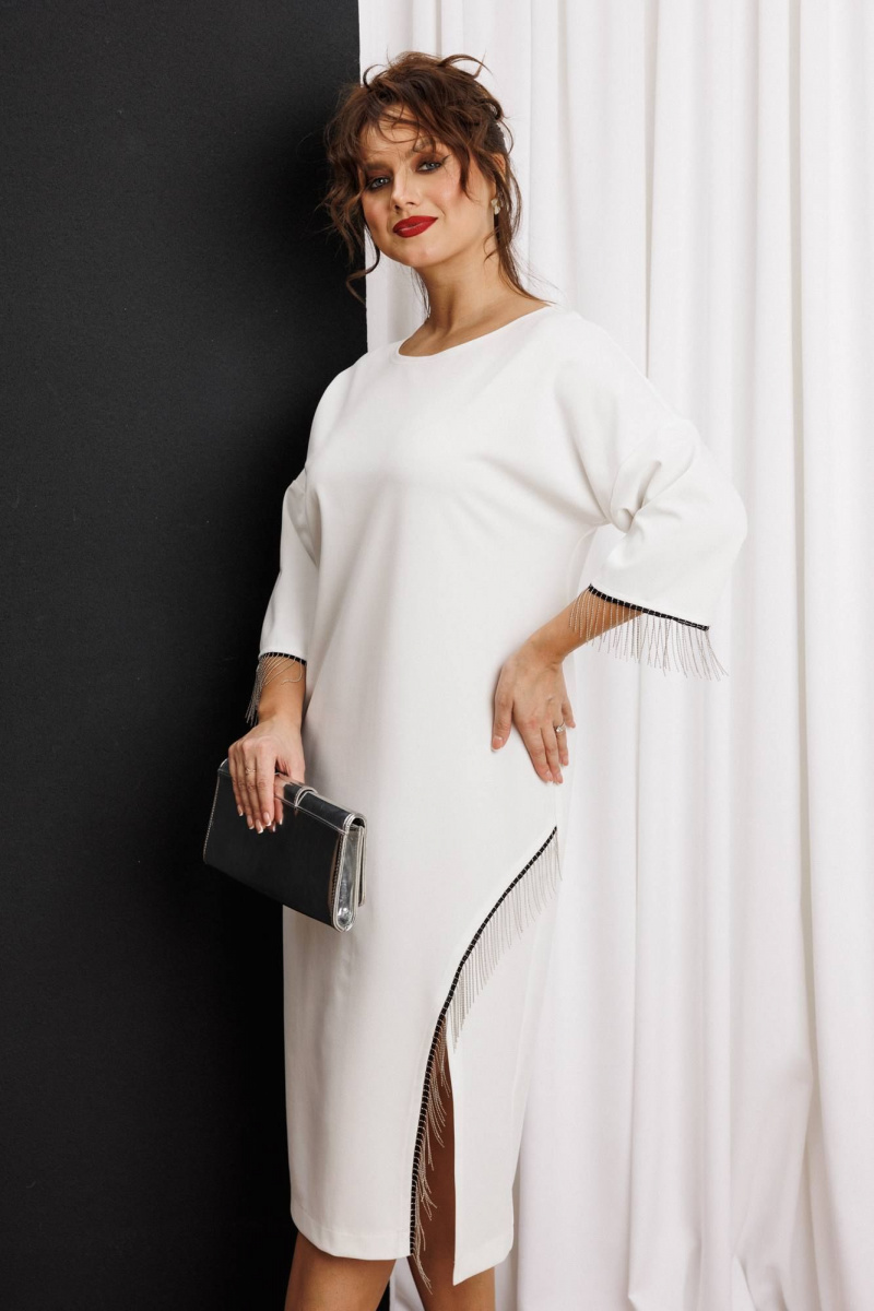 Платья Anastasia м-1308 молочный