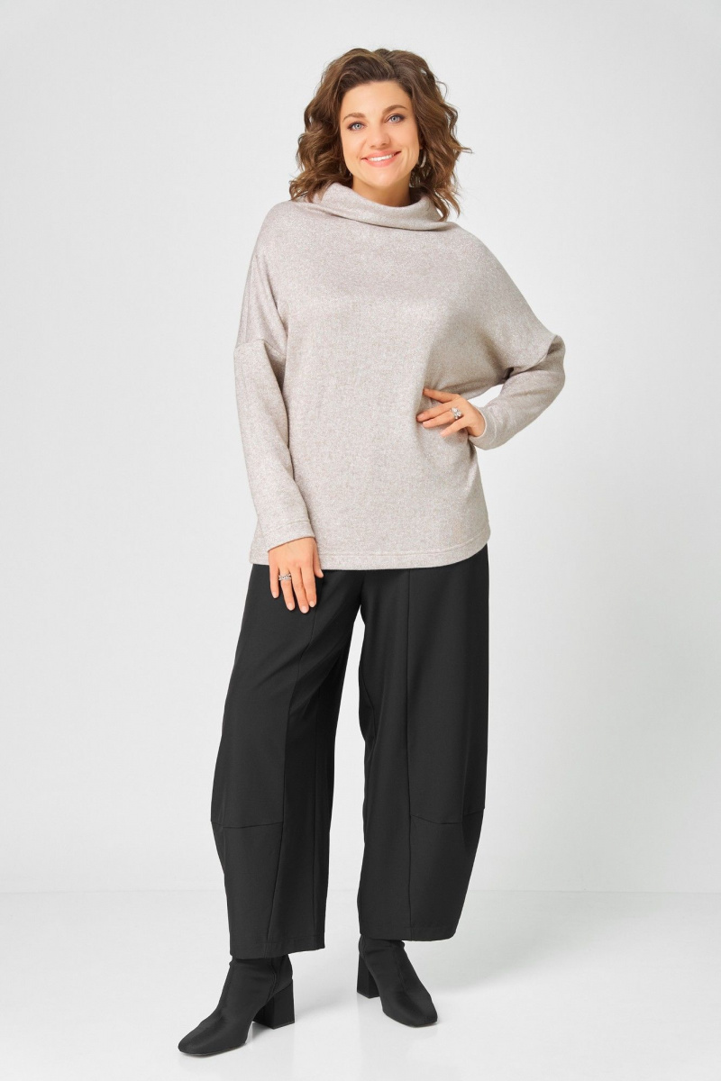 Джемперы Bliss 0858 бежевый_с_люрексом