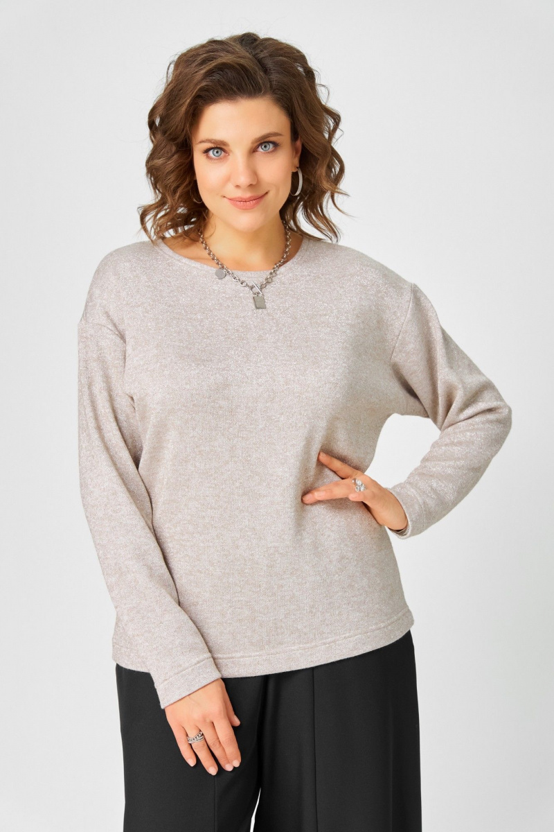 Джемперы Bliss 08378 бежевый_с_люрексом
