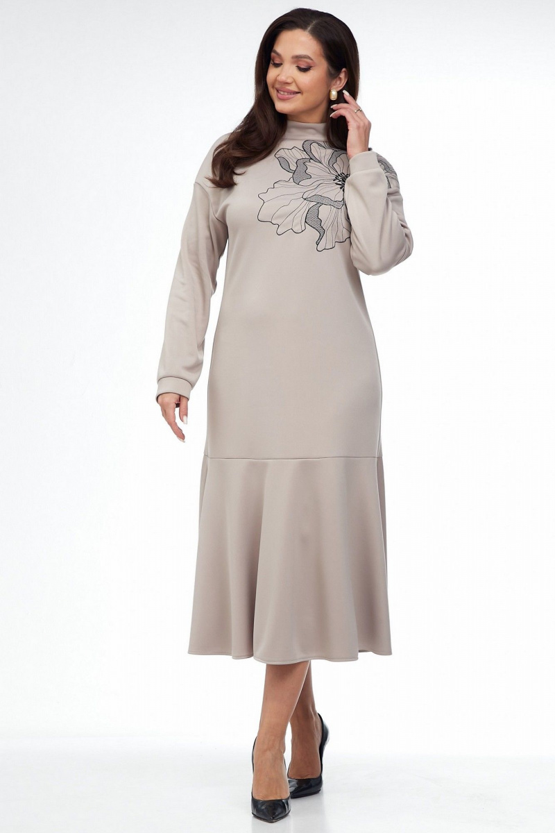 Платья Takka Plus 25-255/1 бежевый