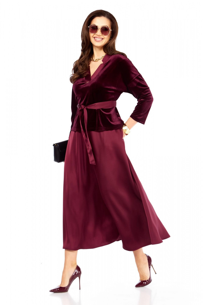 Юбочный комплект Taita plus 2533 бургунди