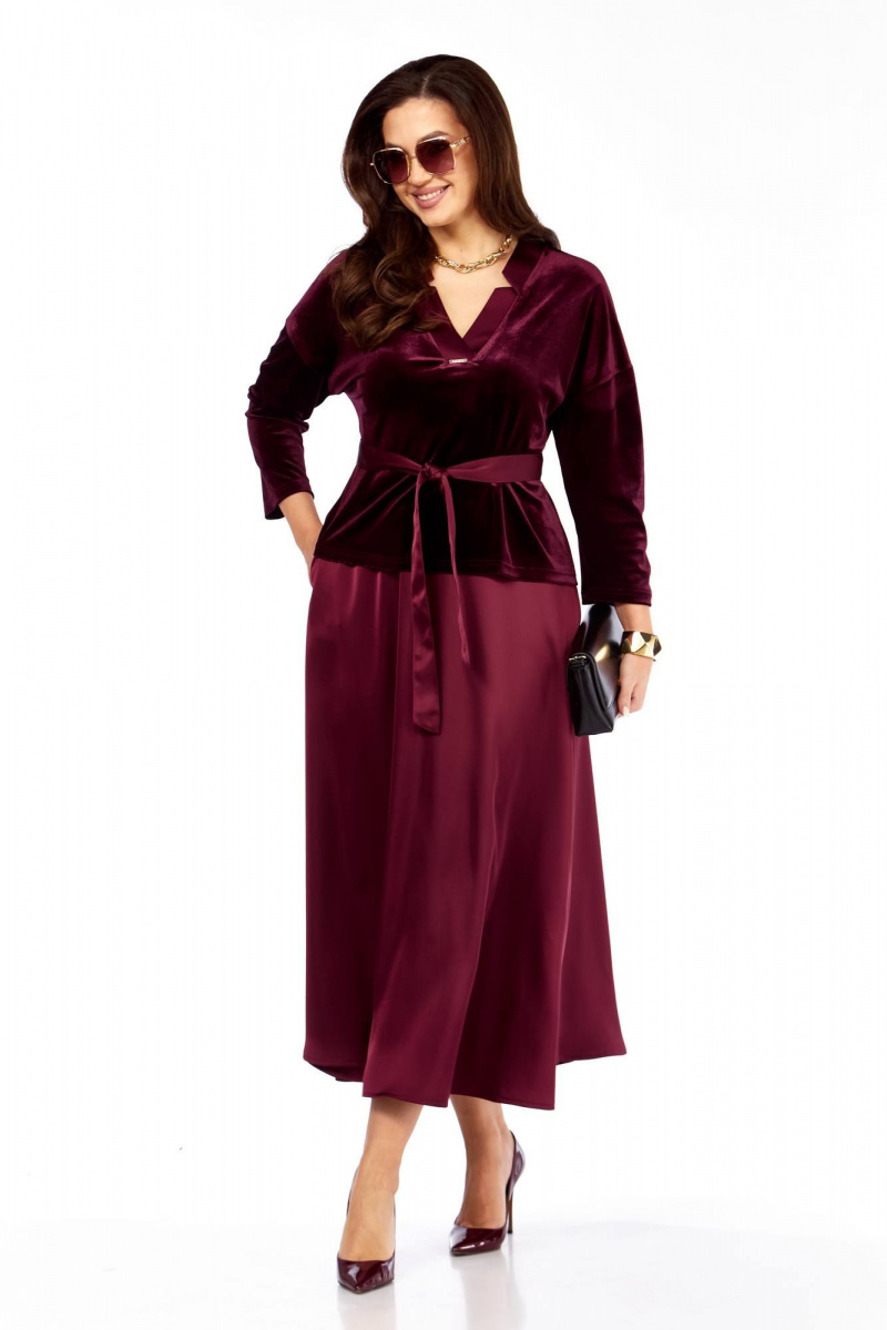 Юбочный комплект Taita plus 2533 бургунди