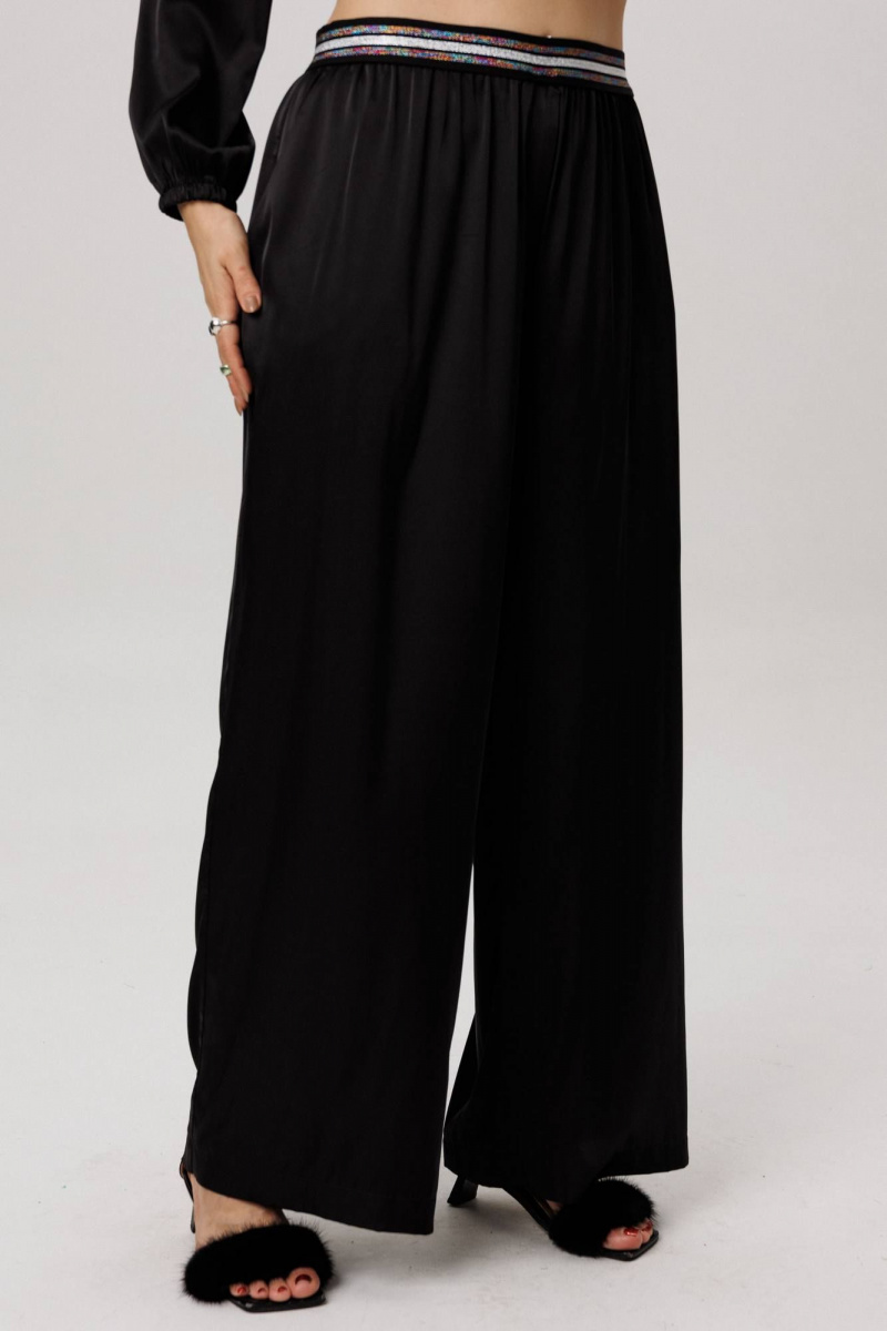 Брюки Anelli 1734 блестящий_черный