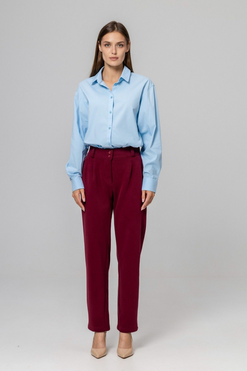 Брюки Twok 952728 бургунди