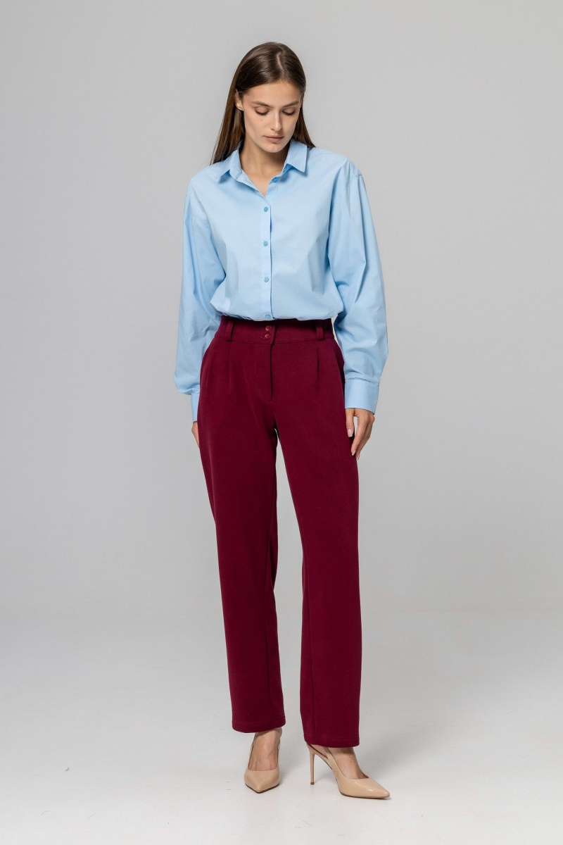 Брюки Twok 952728 бургунди