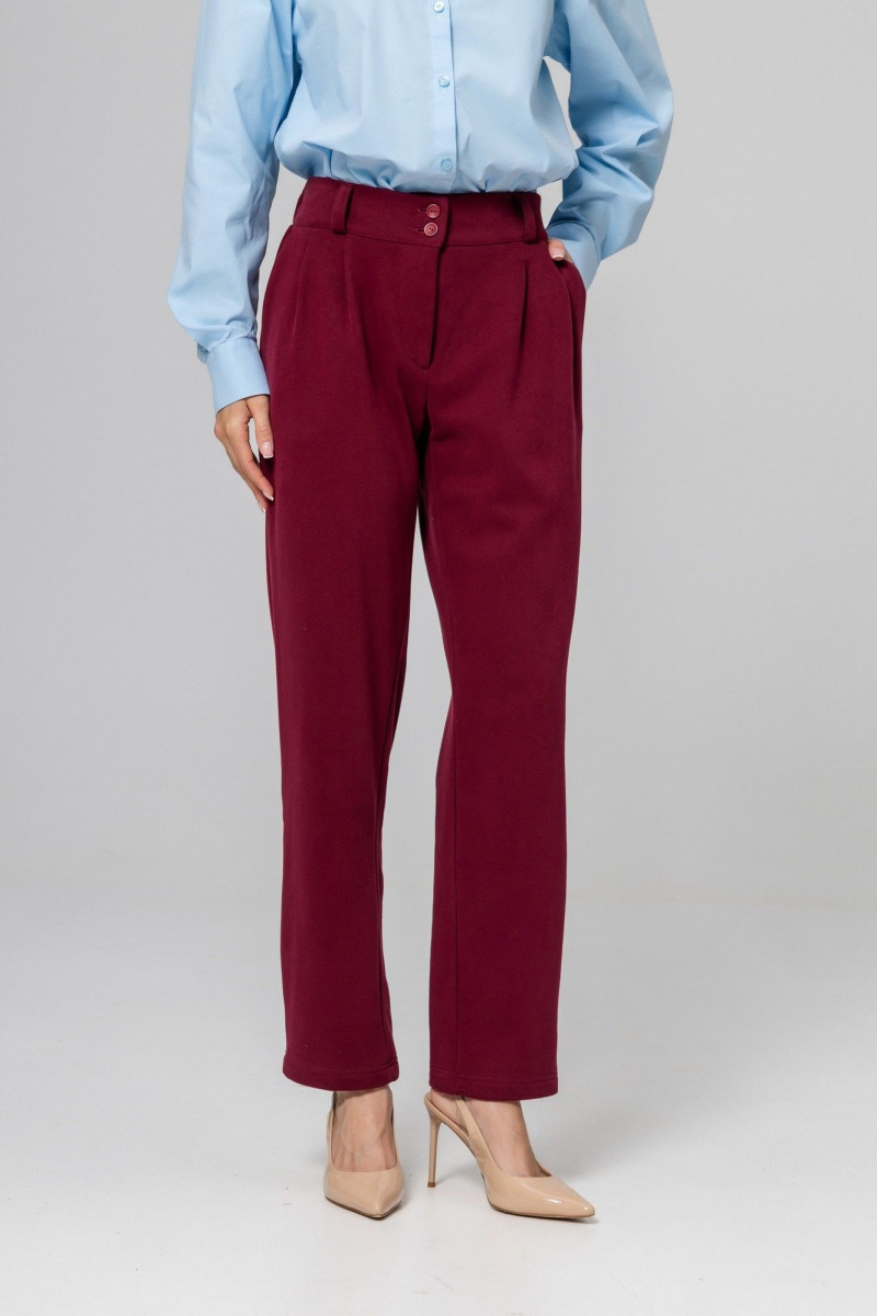 Брюки Twok 952728 бургунди