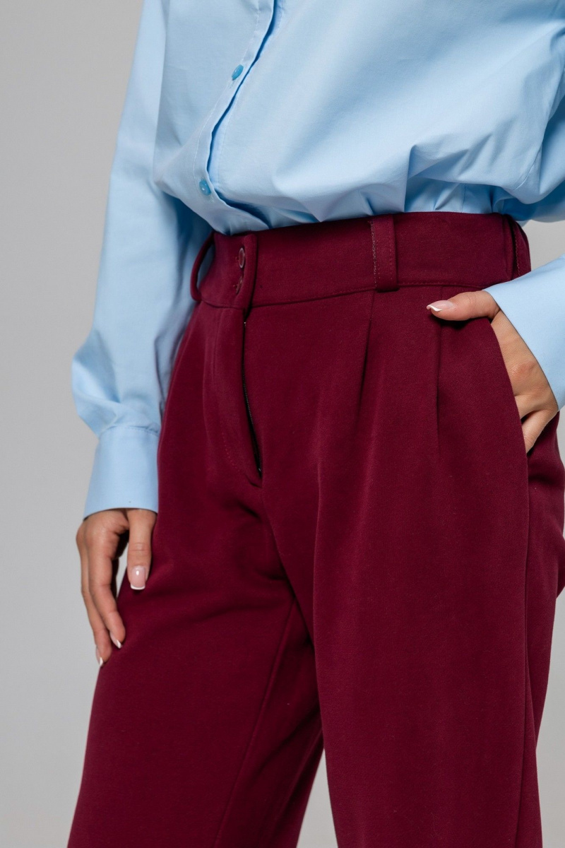 Брюки Twok 952728 бургунди