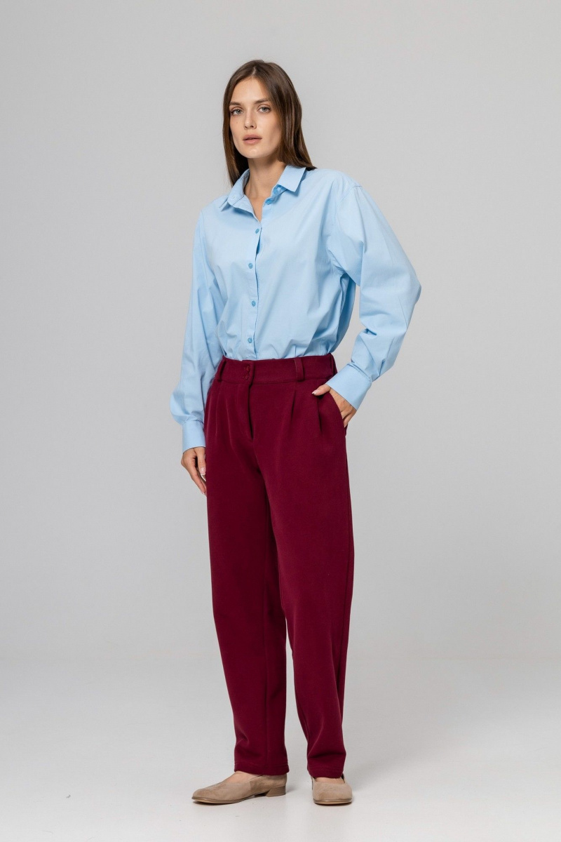 Брюки Twok 952728 бургунди