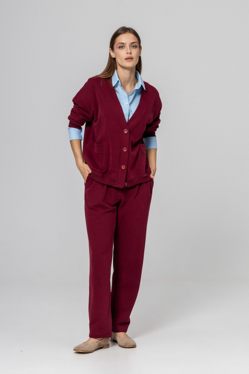 Брючный комплект Twok 952730 бургунди