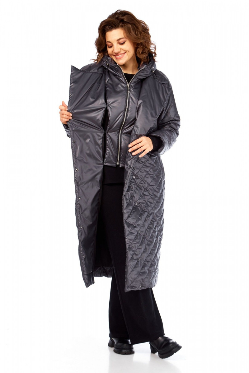 Женское пальто Диомант 2131 серый