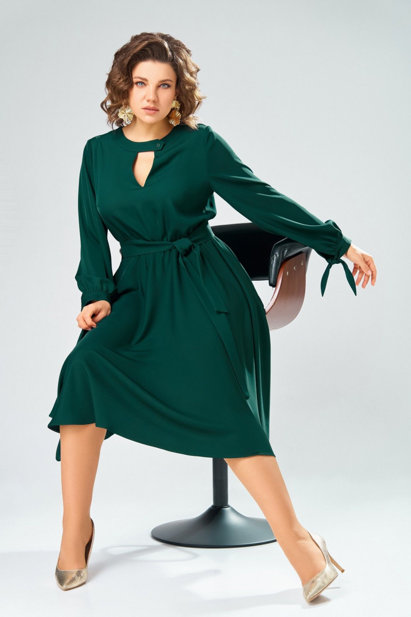 Платья Swallow 891 темный_изумруд